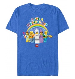 Men's Lego Iconic Magical Day Short Sleeve T-shirt Blue $16.45 T-Shirts