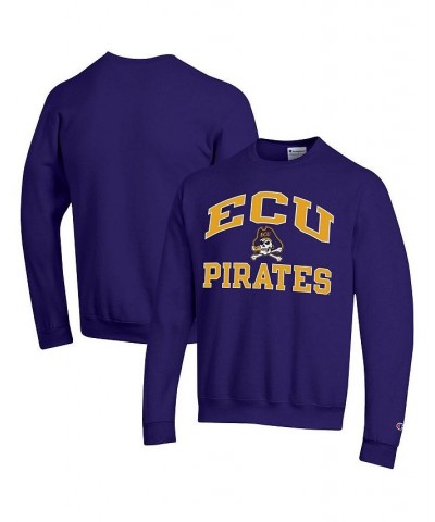 Men's Purple ECU Pirates High Motor Pullover Sweatshirt $27.95 Sweatshirt
