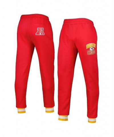 Men's Red Kansas City Chiefs Blitz Fleece Jogger Pants $41.34 Pants